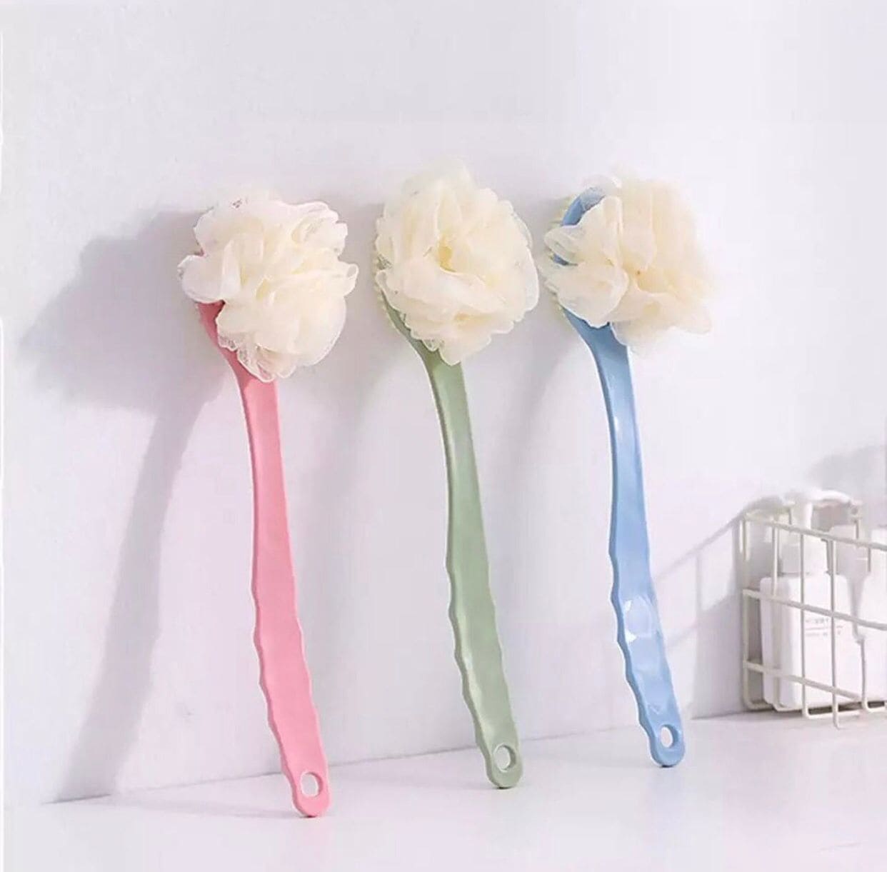 2 In 1 Bathing Scrubbing Long Handle Brush, Shower Body Brush with Bristles and Loofah, Back Scrubber Bath Mesh Sponge with Curved Long Handle, Back Scrubber Body Brush 2 In 1 Bathing Scrubbing Long Handle Brush, Shower Body Brush with Bristles and Loofah, Back Scrubber Bath Mesh Sponge with Curved Long Handle, Back Scrubber Body Brush